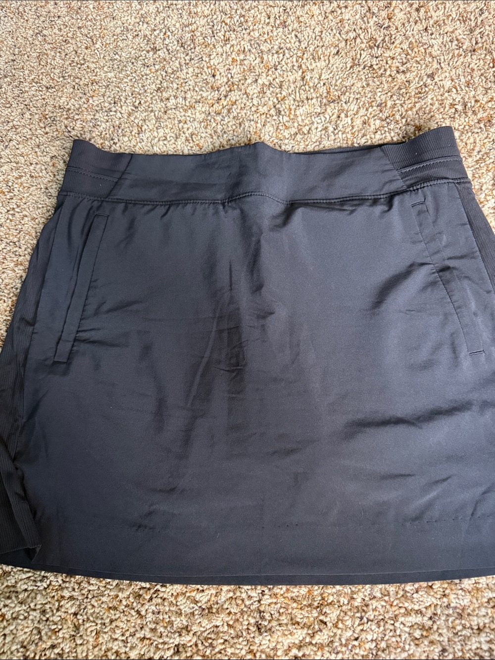 Athleta Black Athletic Skort with Hidden Pockets